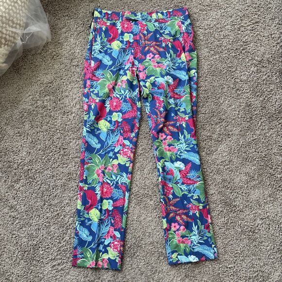 RLX Ralph Lauren Golf Tailored Fit Dress Pants Men 32 x 32 Multicolor Floral New - Picture 1 of 7